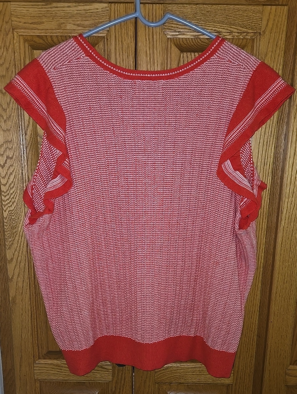 Old Navy Xxl Flutter-Sleeve Sweater Tank Vest Coral Brand New - Picture 12 of 16